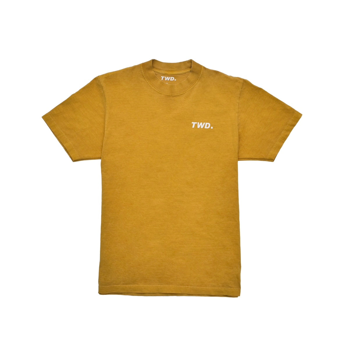 TWD Logo Print Mustard Tee