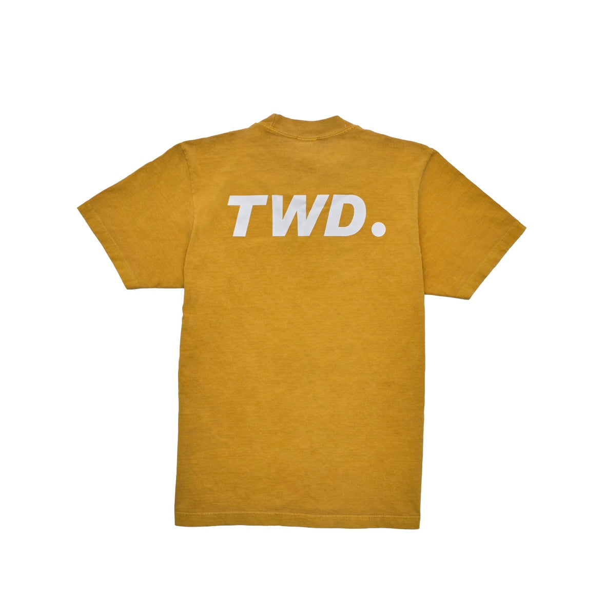 TWD Logo Print Mustard Tee