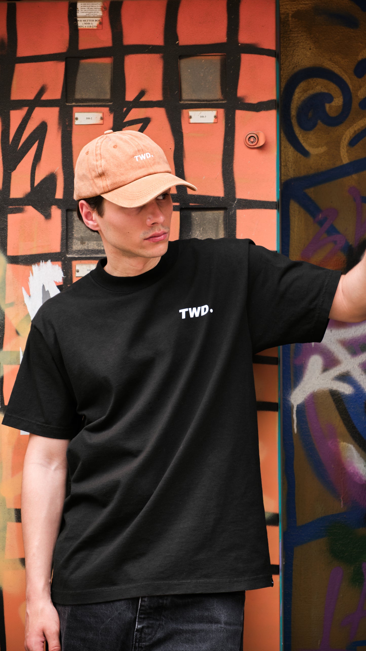 TWD Logo Print Black Tee