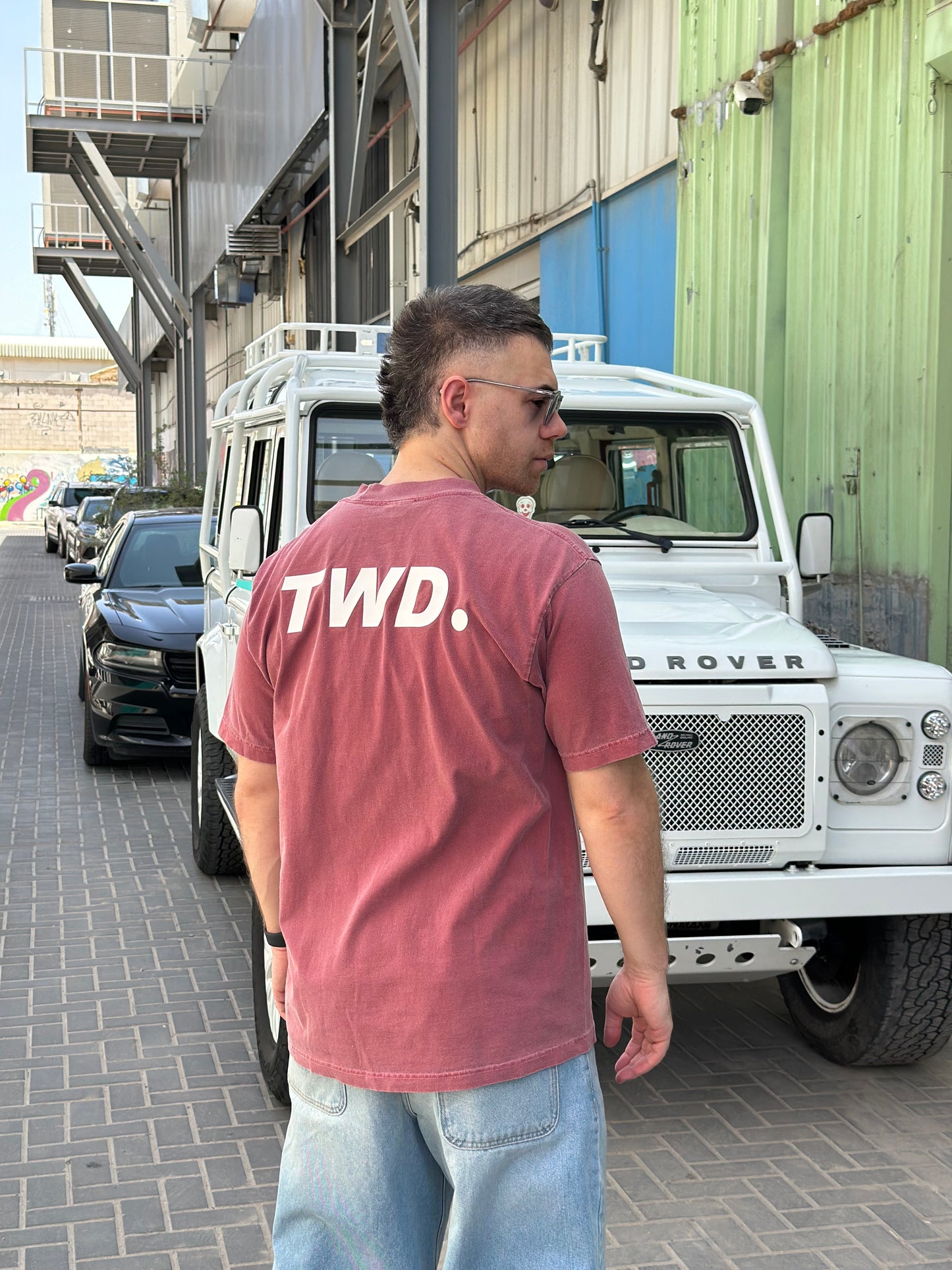 TWD. Print Logo Purple Tee